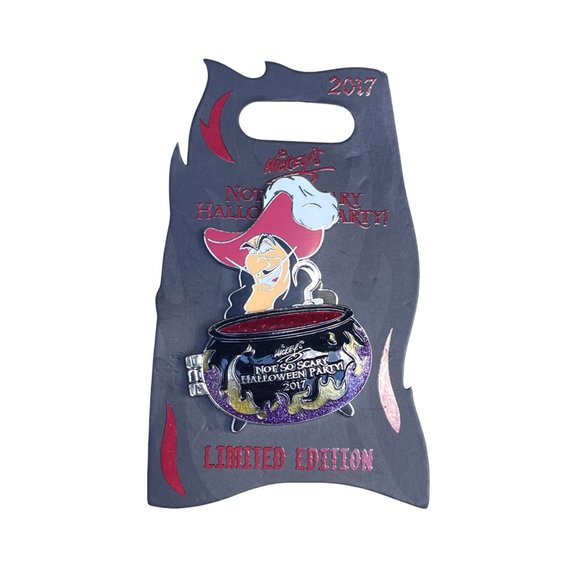 Disney Parks Mickey’s Not So Scary Halloween Party 2017 Captain Hook Limited Pin - Picture 1 of 4
